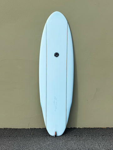 Simon Jones Designs | 5’8” Calypte Ice Blue Dual Stringer Surfboard