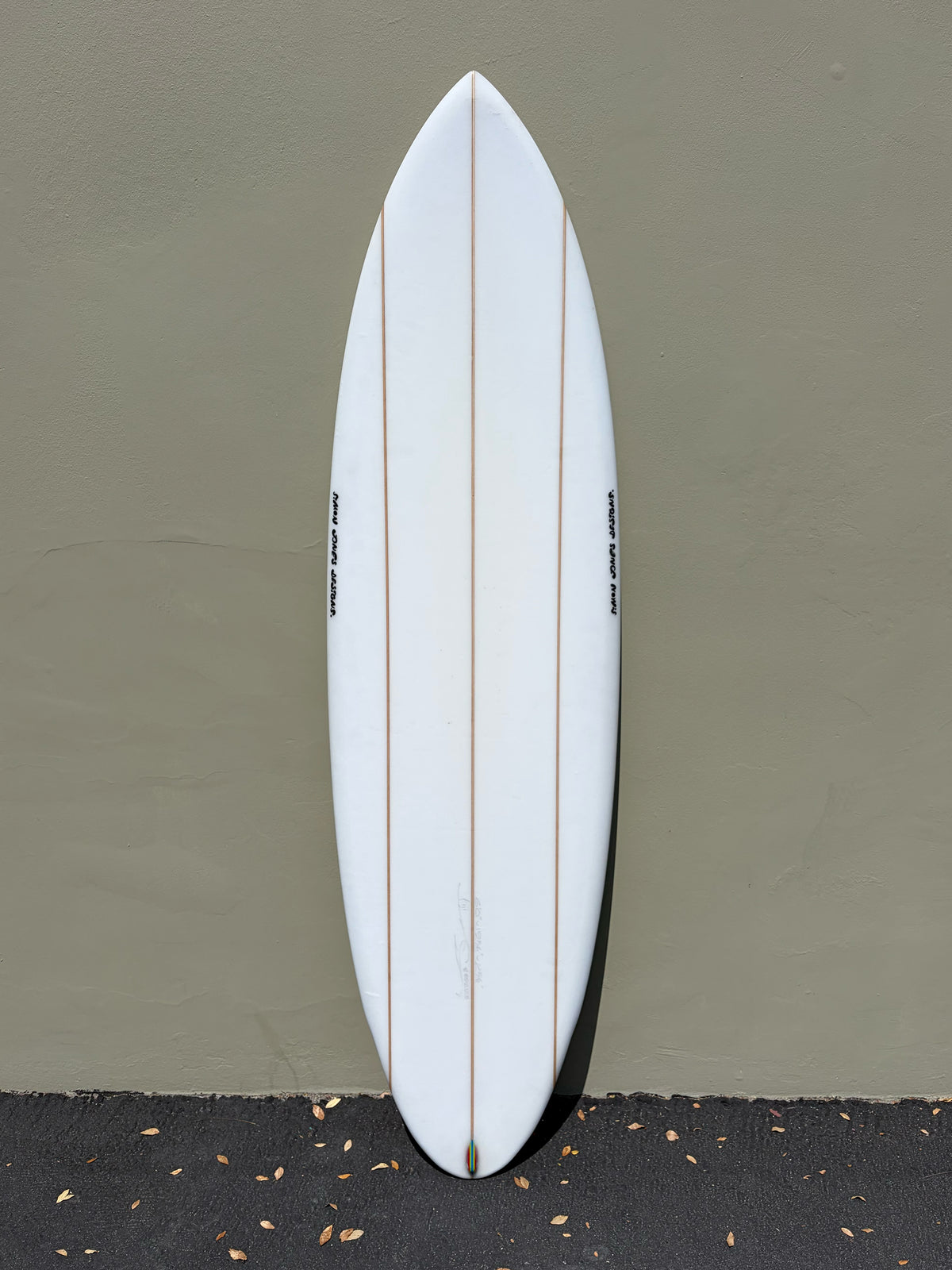 Simon Jones Designs | 6’0” Fiji Triple Stringer Clear Surfboard (USED) - Surf Bored