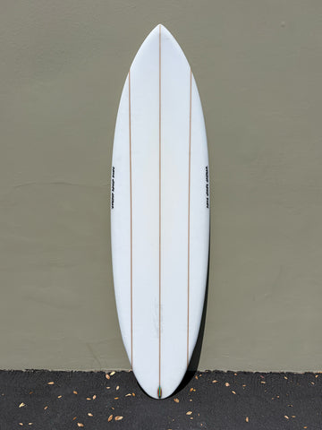 Simon Jones Designs | 6'0” Fiji Triple Stringer Clear Surfboard (USED)