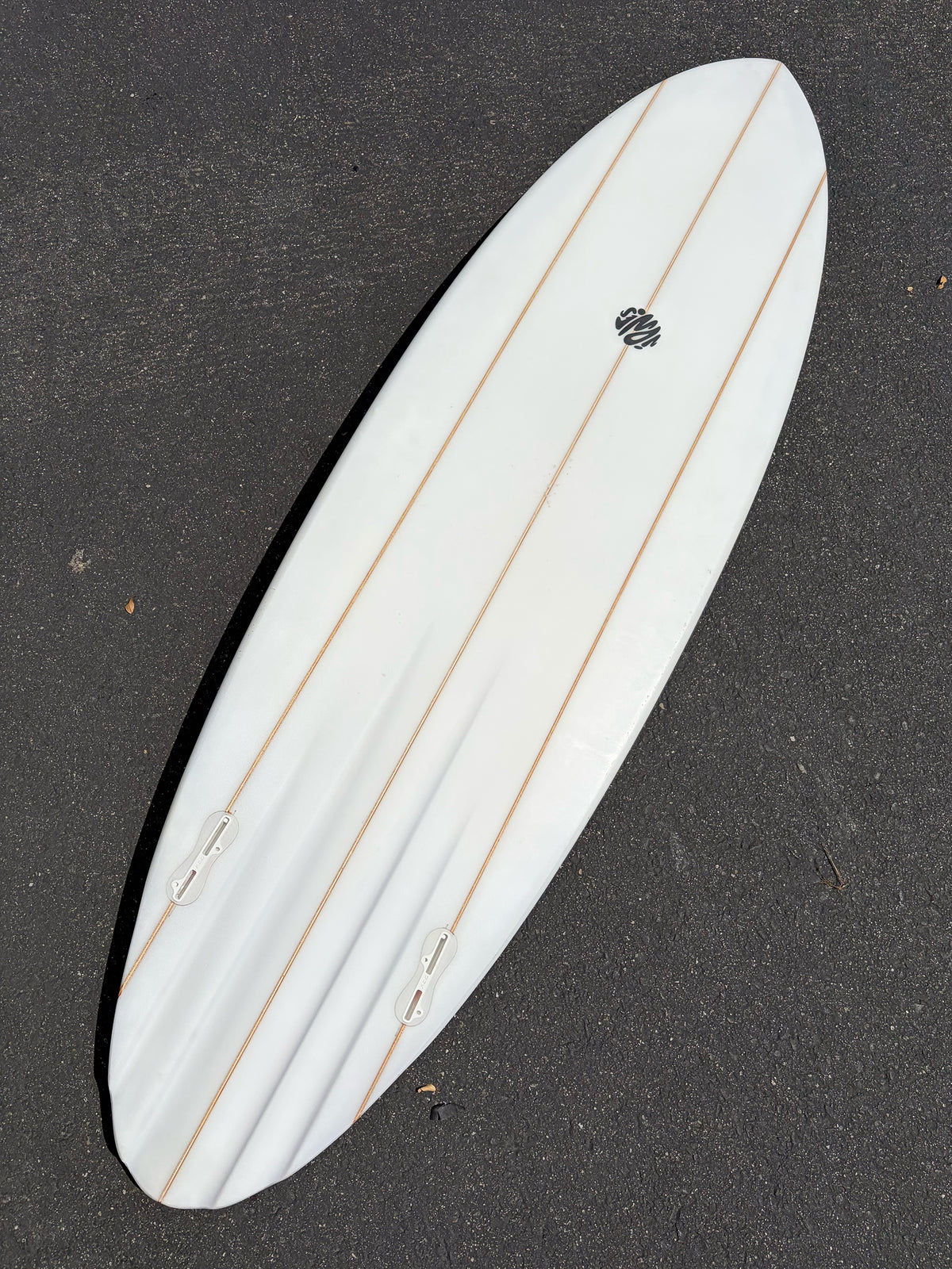 Simon Jones Designs | 6’0” Fiji Triple Stringer Clear Surfboard (USED) - Surf Bored