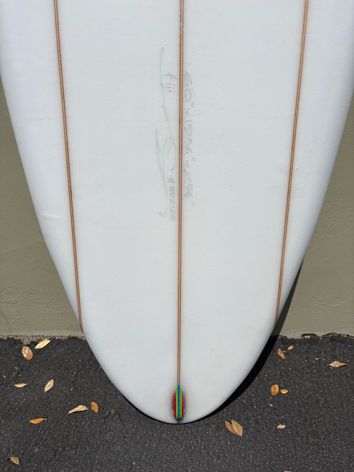 Simon Jones Designs | 6’0” Fiji Triple Stringer Clear Surfboard (USED) - Surf Bored