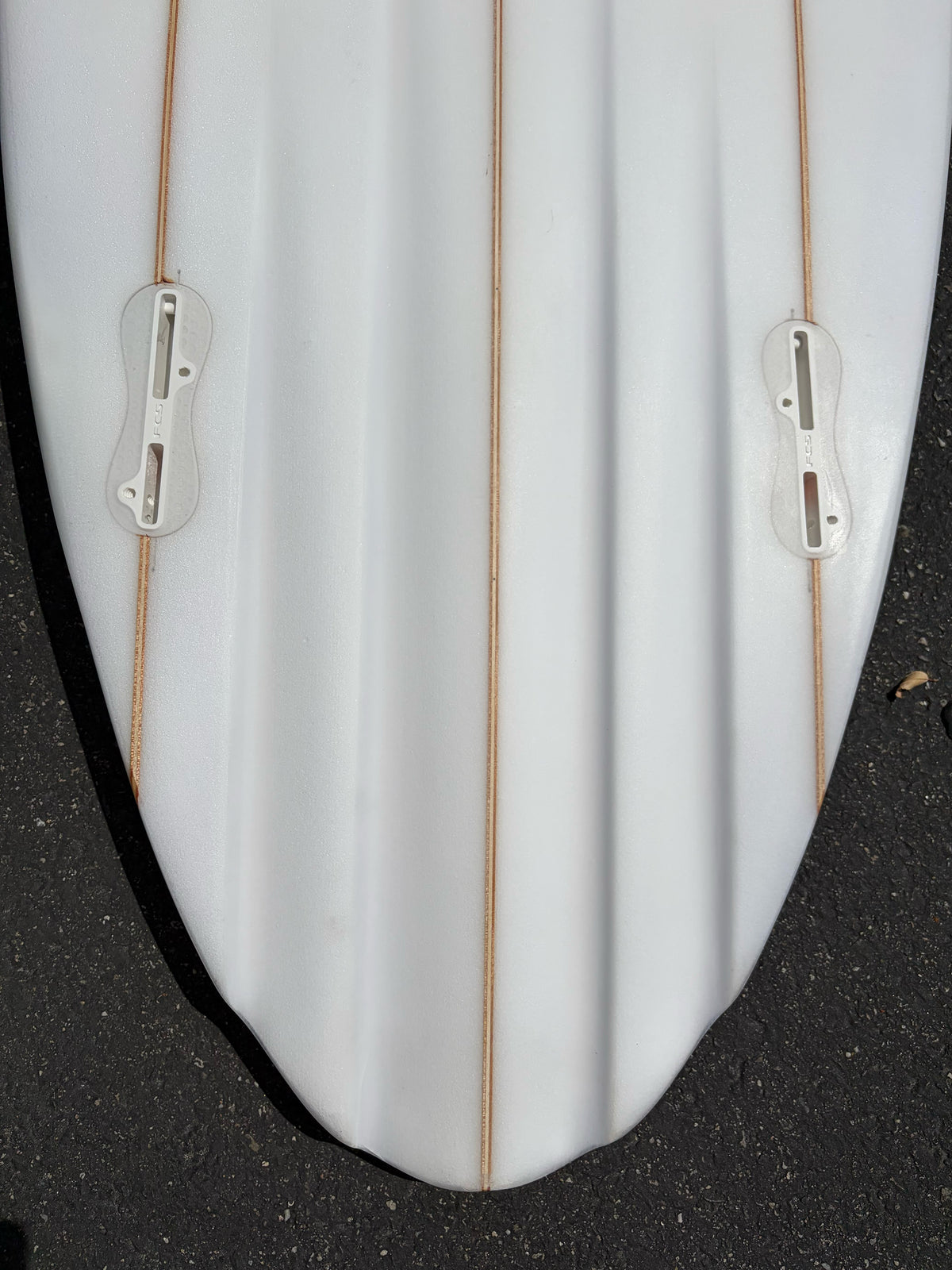 Simon Jones Designs | 6’0” Fiji Triple Stringer Clear Surfboard (USED) - Surf Bored