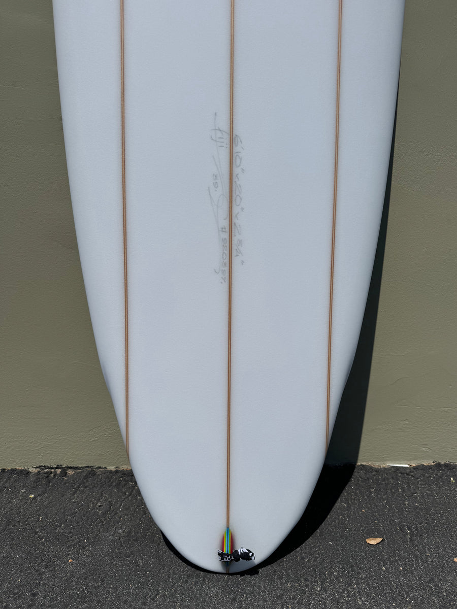 Simon Jones Designs | 6’10” Fiji Triple Stringer Clear Surfboard