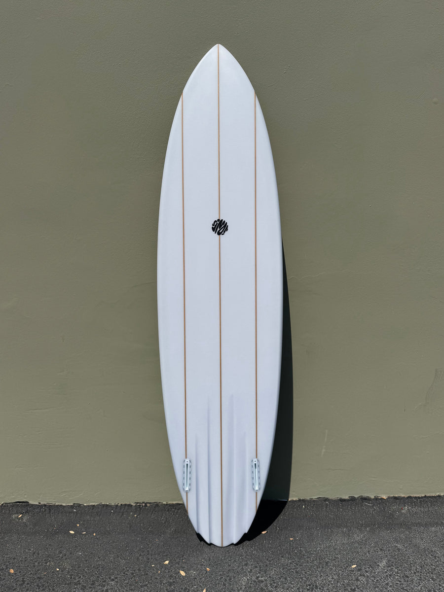 Simon Jones Designs | 6’10” Fiji Triple Stringer Clear Surfboard