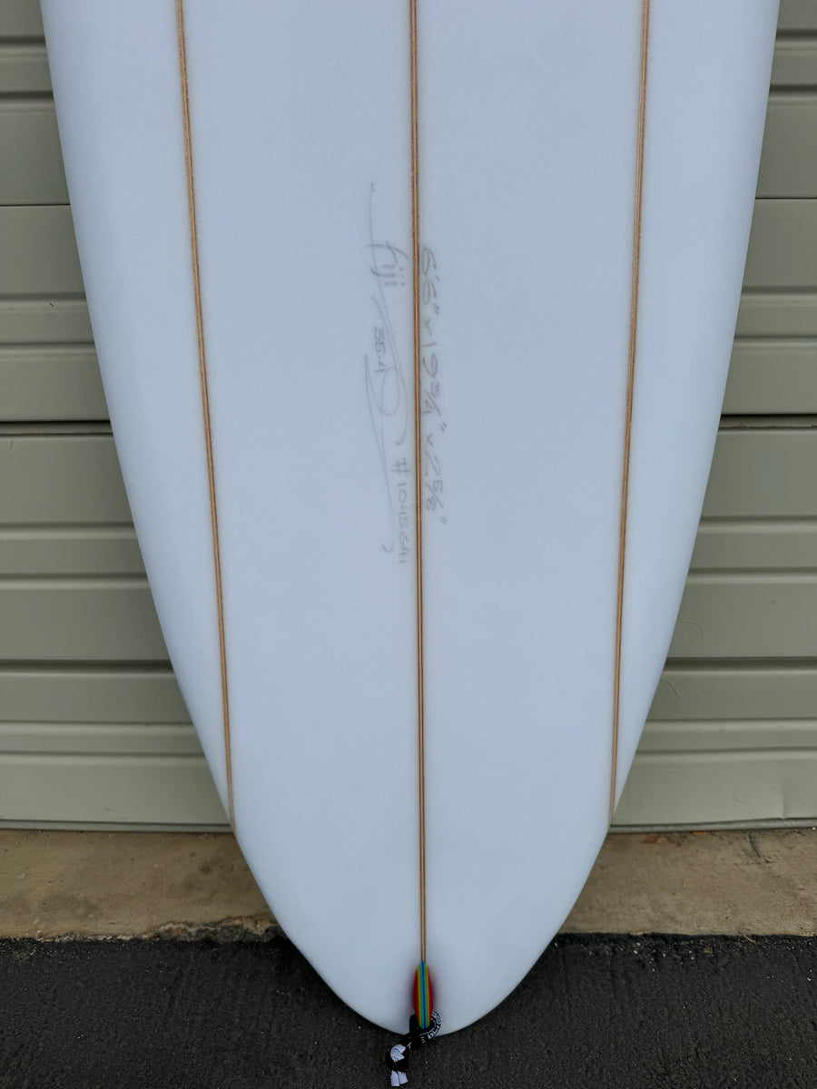 Simon Jones Designs | 6’6” Triple Stringer Fiji Clear Surfboard
