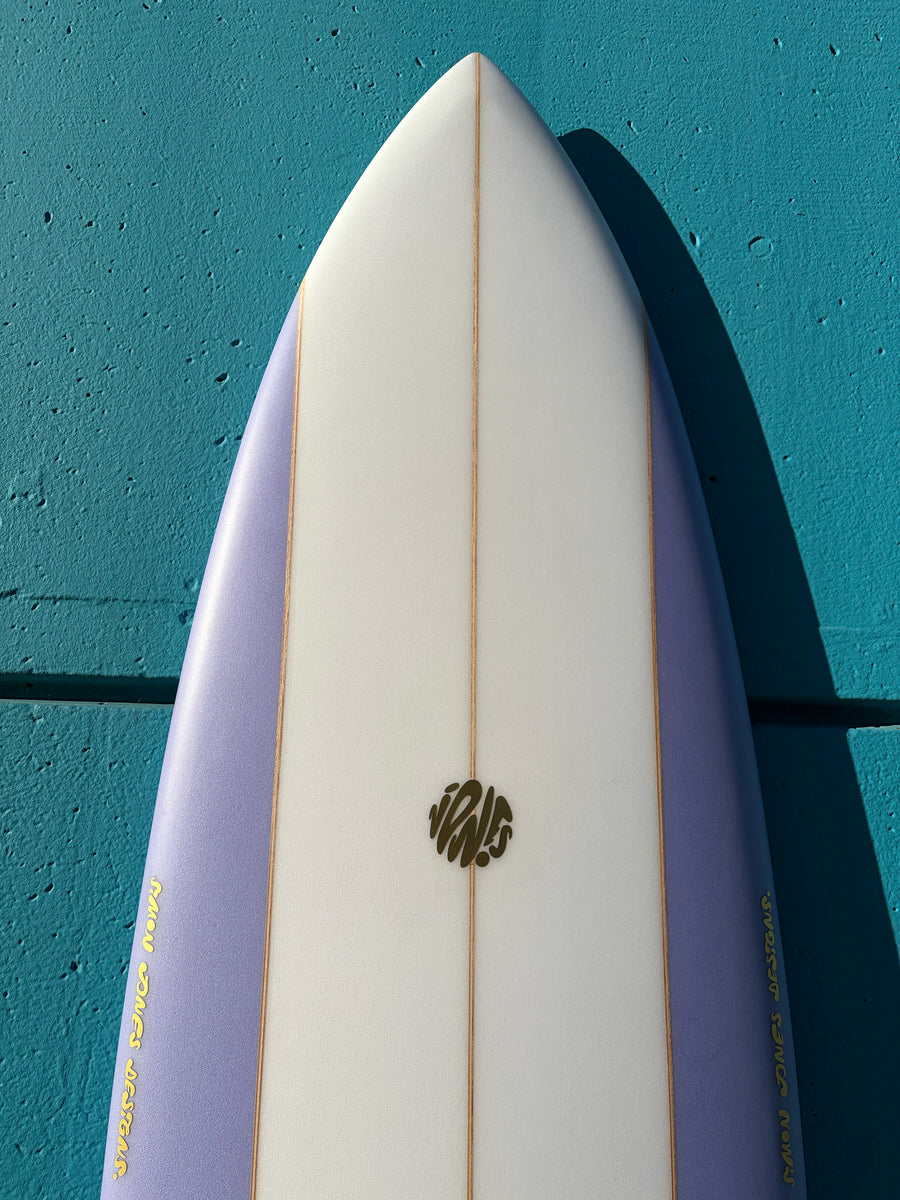 Simon Jones Designs | 7'0” Fiji Triple Stringer Purple Tint Surfboard