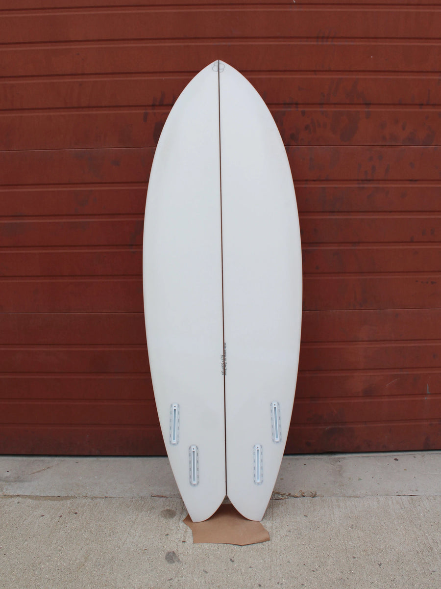 Simon Shapes | Simon Shapes | 5'3'' Quad Fish | Clear Surfboard - Surf Bored