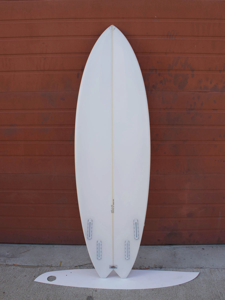 Simon Shapes | Simon Shapes | 5'8 3/4'' Swallow Quad | Clear Surfboard - Surf Bored