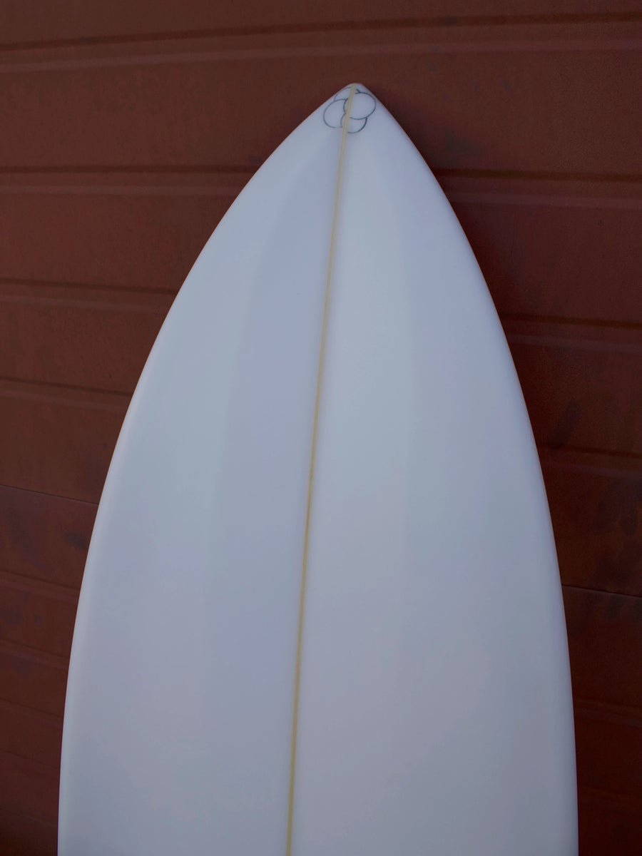 Simon Shapes | Simon Shapes | 5'8 3/4'' Swallow Quad | Clear Surfboard - Surf Bored