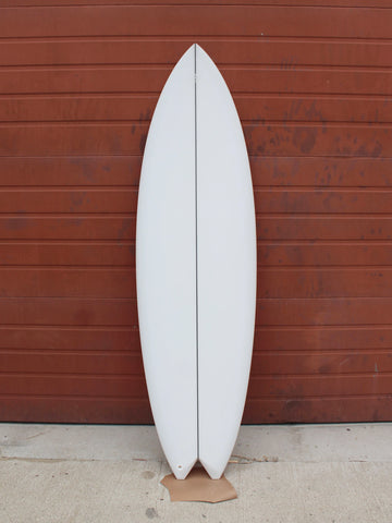 Simon Shapes | Simon Shapes | 5'9'' Squared Swallow Quad | Clear Surfboard - Surf Bored