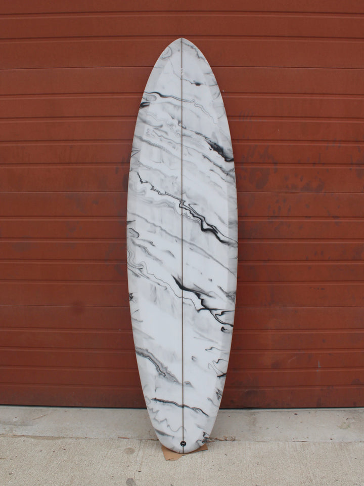 Simon Shapes | Simon Shapes | 6'8'' Arc Tail Quad Hull | Black/White Surfboard - Surf Bored