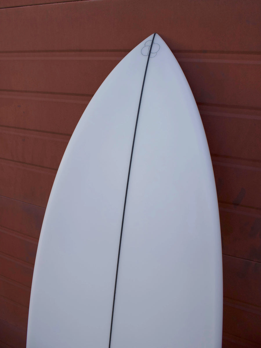 Simon Shapes | Simon Shapes | Step Bottom Fish 6'0'' | Clear Surfboard - Surf Bored