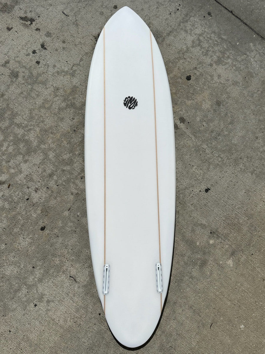 Simon Jones Designs | 6’6” Twin Pin Clear Surfboard - Surf Bored