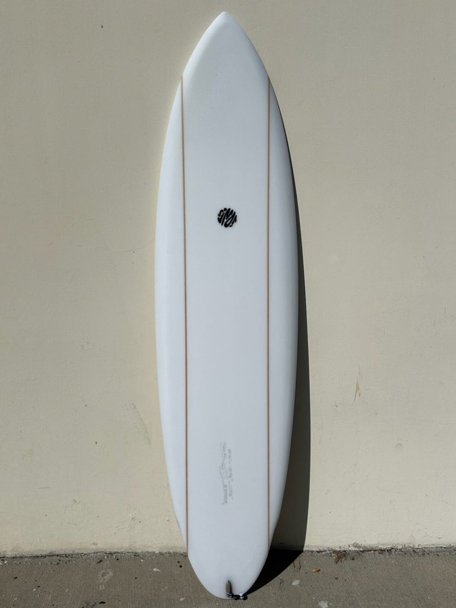 Simon Jones Designs | 6’6” Twin Pin Clear Surfboard - Surf Bored