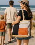 Premium Beach Tote with Pull-out Blanket