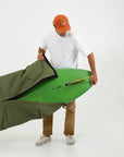 Olive Drab Canvas Surfboard Bag - Surf Bored