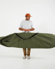 Olive Drab Canvas Surfboard Bag - Surf Bored