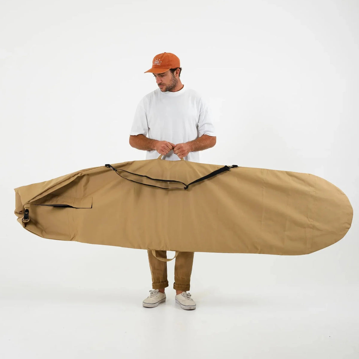 Harbor Tan Canvas Surfboard Bag - Surf Bored