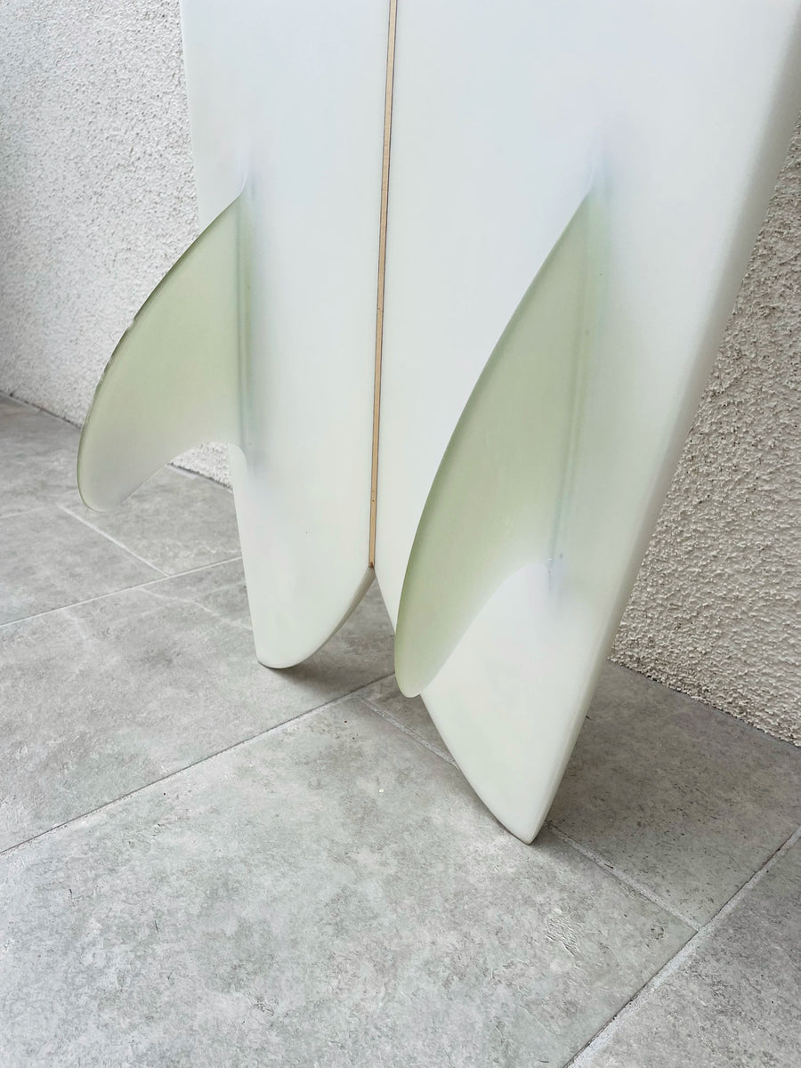 Troy Elmore | 6’3” Fryed Fish Clear Surfboard (USED) - Surf Bored