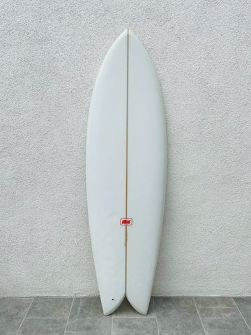 Troy Elmore | 6’3” Fryed Fish Clear Surfboard (USED) - Surf Bored