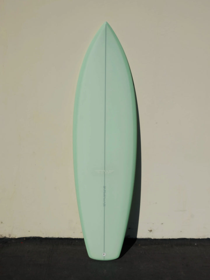 Tyler Warren | 5'11” BWK Mint Semi Opaque Surfboard Tyler Warren | 5'11” BWK Mint Semi Opaque Surfboard