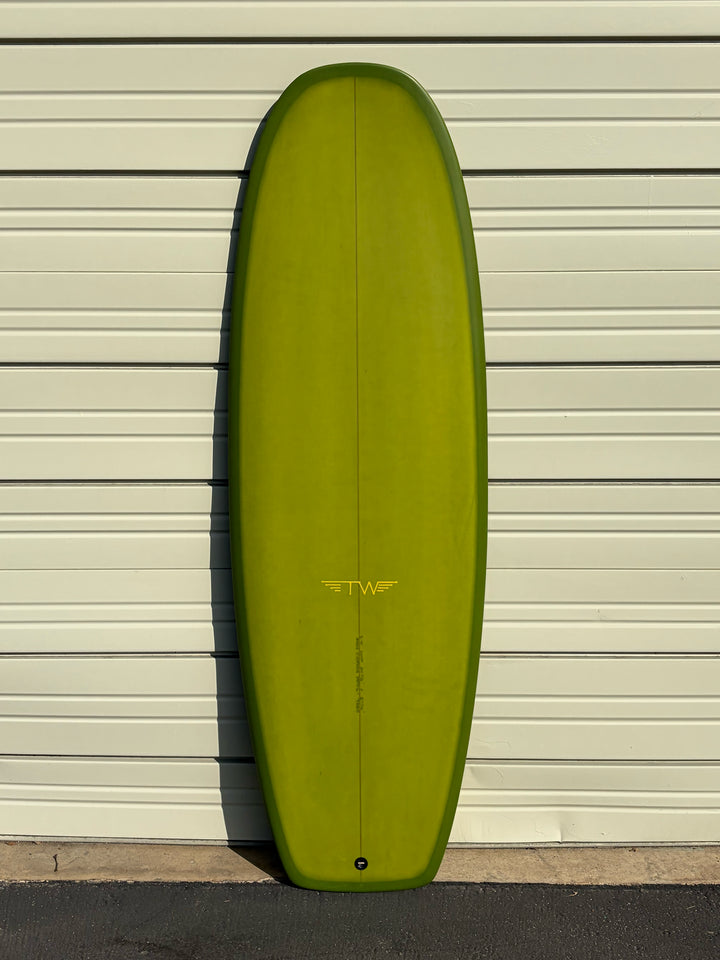 Tyler Warren | 6'6” Twin Pin Gold Surfboard