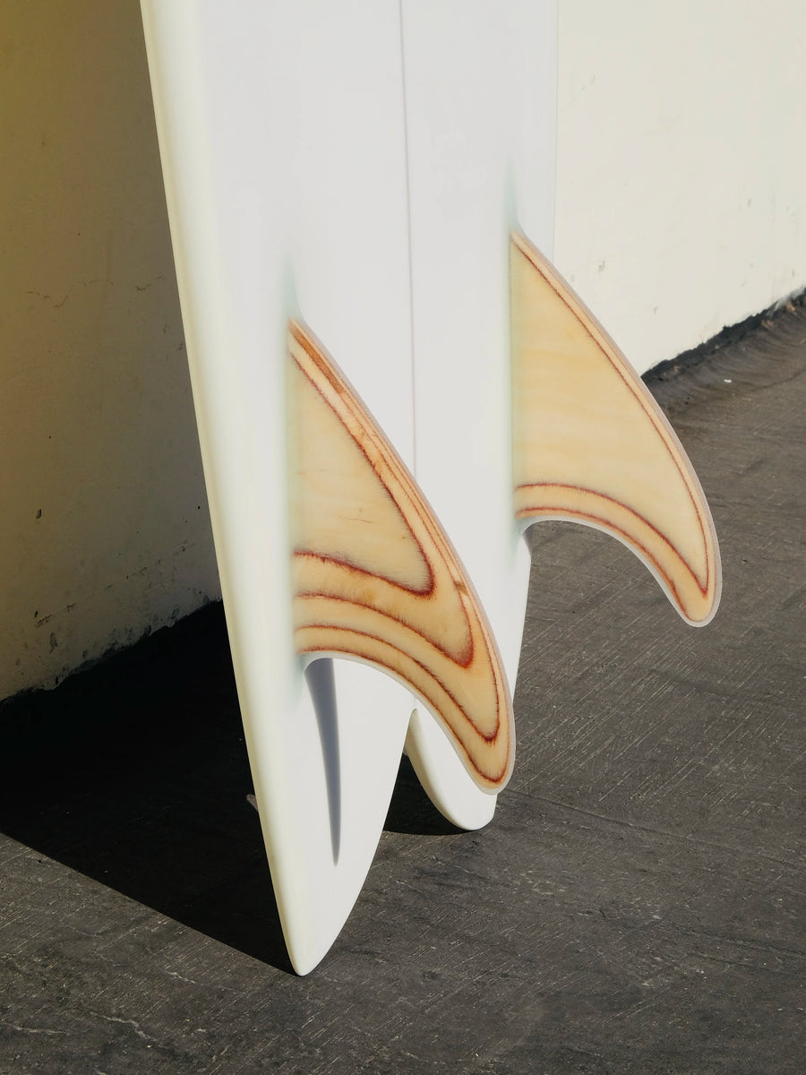 Tyler Warren | 5’7” Dream Fish Opaque White Surfboard - Surf Bored