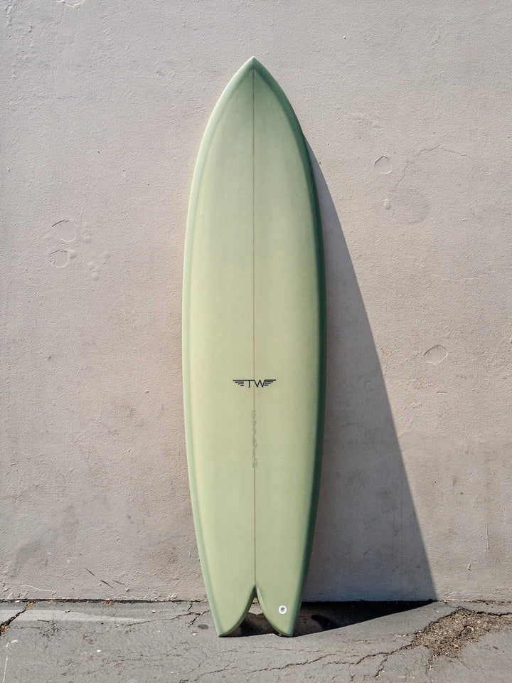 Tyler Warren | Tyler Warren | Big Fish 6’10” Big Fish Army Gray Surfboard - Surf Bored