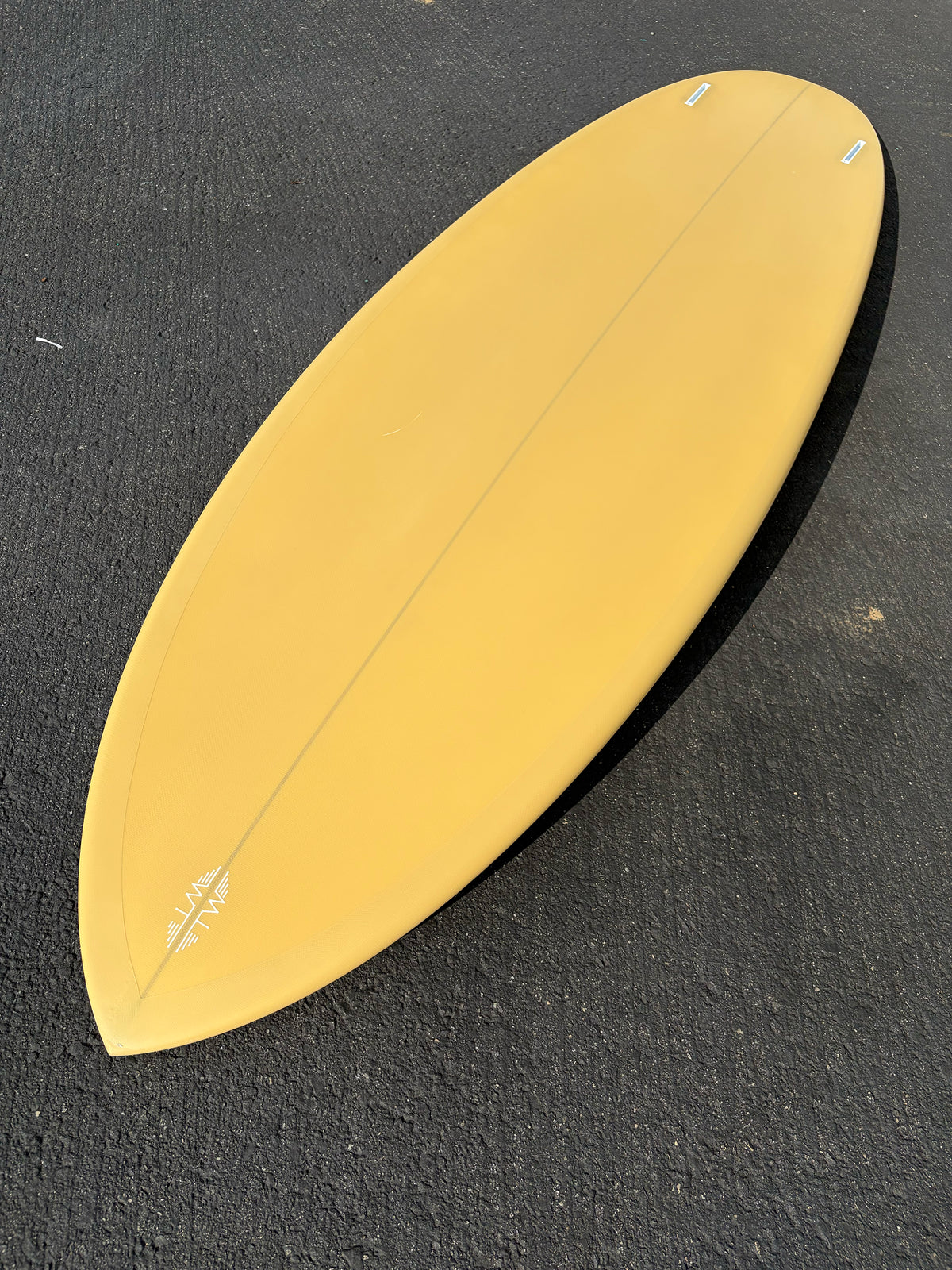Tyler Warren | 6’6” Twin Pin Gold Surfboard - Surf Bored