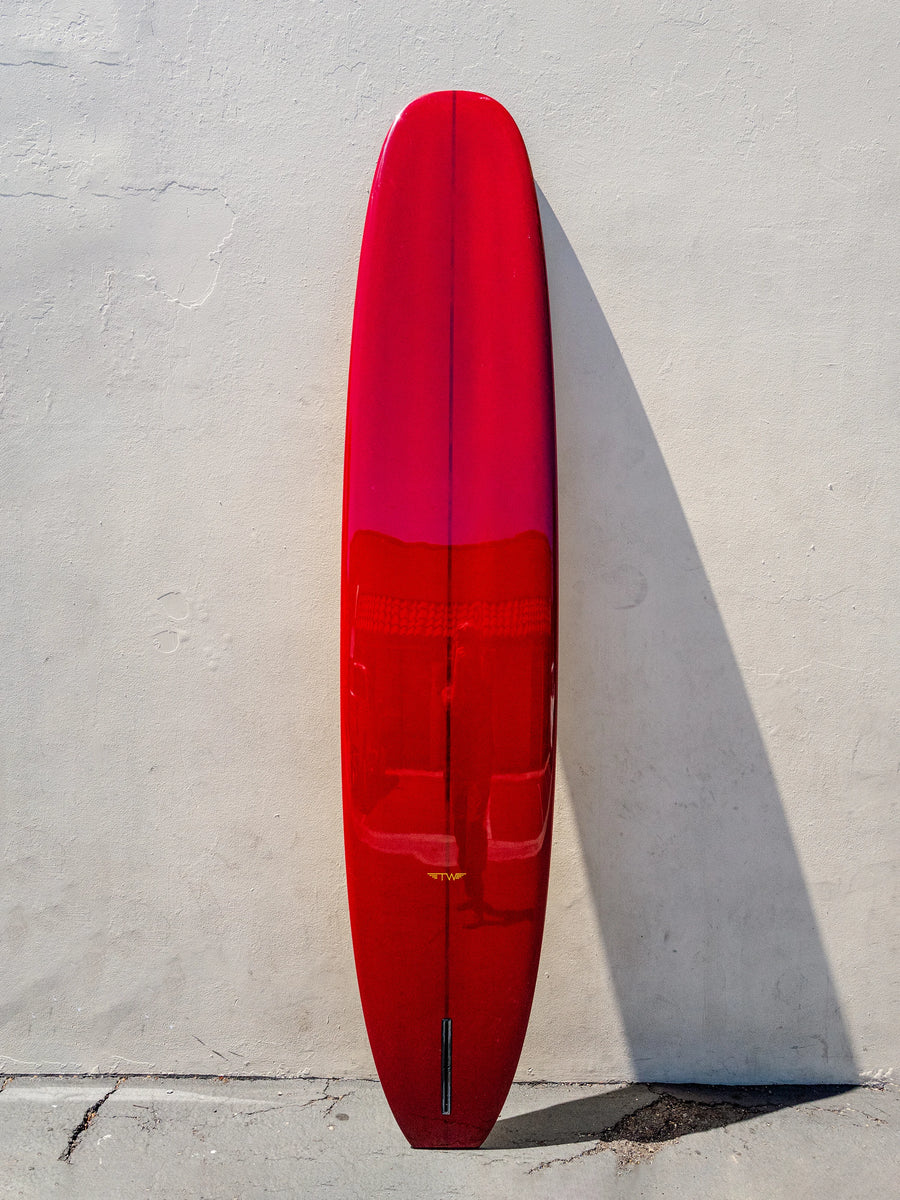 Tyler Warren | Tyler Warren | 9’8” Salinas Gold & Wine Glossed Longboard - Surf Bored