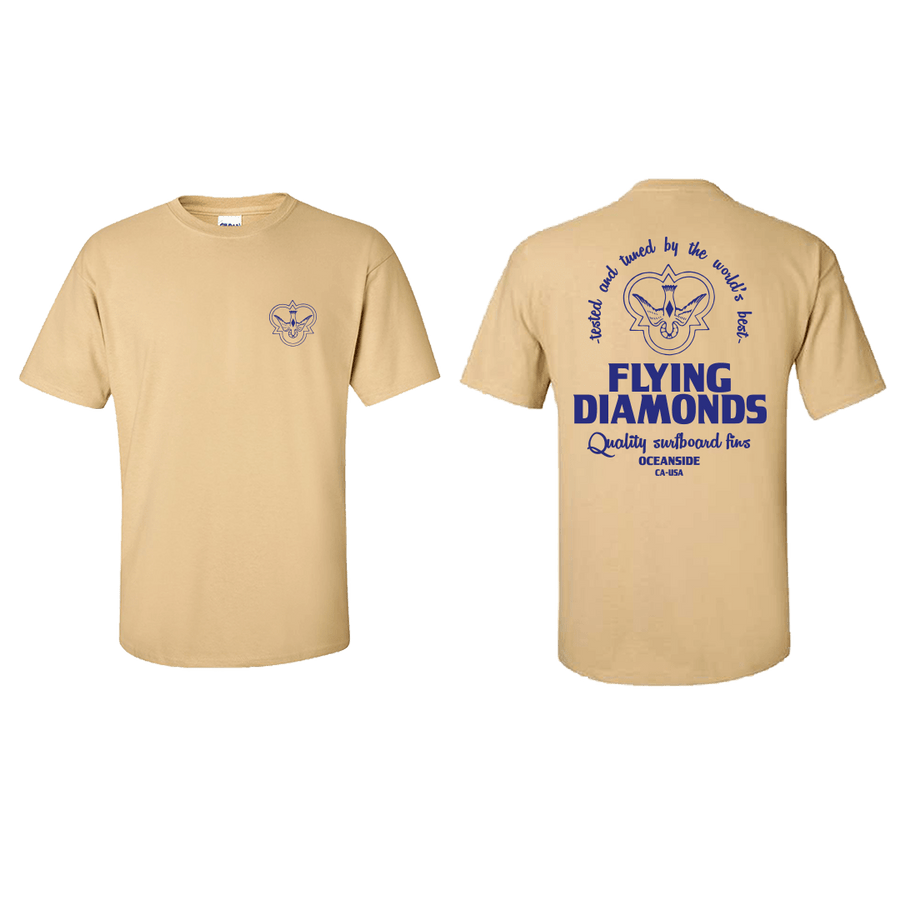 Tshirt - Tested & Tuned - Gold - Surf Bored