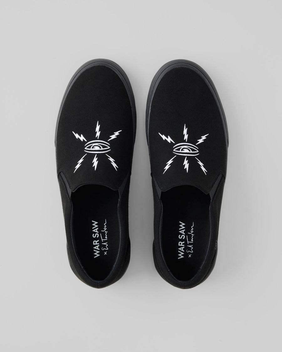 STRANGER SLIP-ON | BLACK / BLACK TEMPLETON