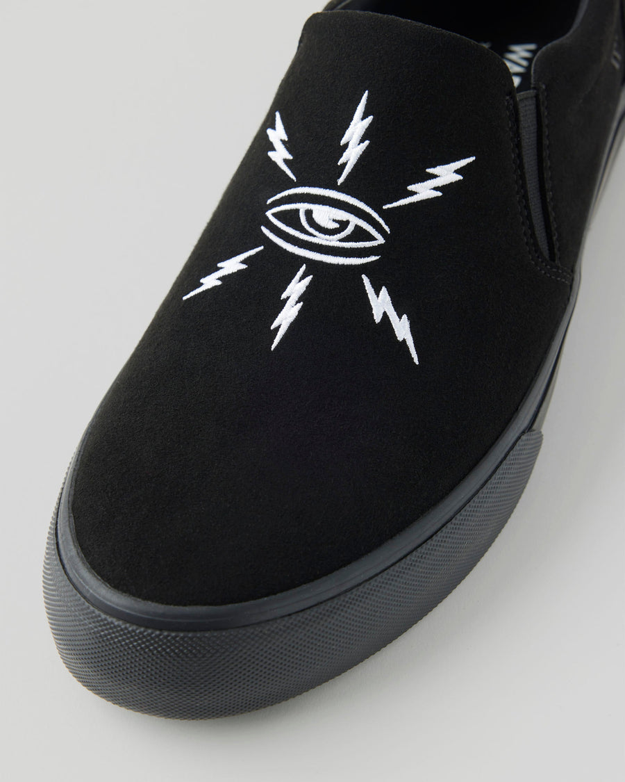 STRANGER SLIP-ON | BLACK / BLACK TEMPLETON