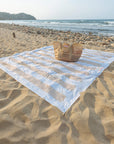 Mesh Beach Tote with Pull-out blanket