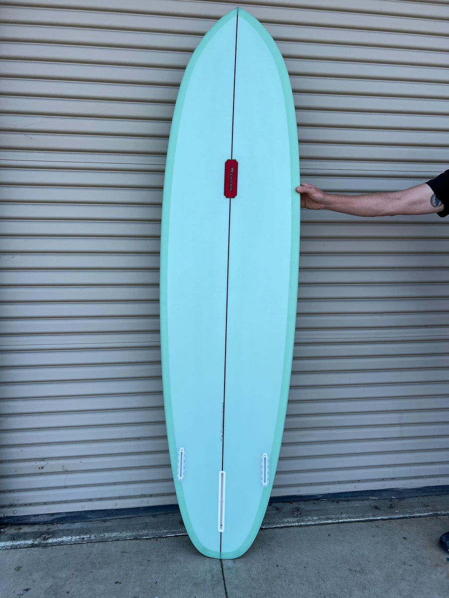 WESTON Surfboards //  7'6'' Goodfoot //  Sweet Mint Surfboard - Surf Bored