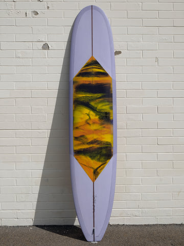 Woodin Surfboards | 9'6" One Love Lavender Longboard - Surf Bored