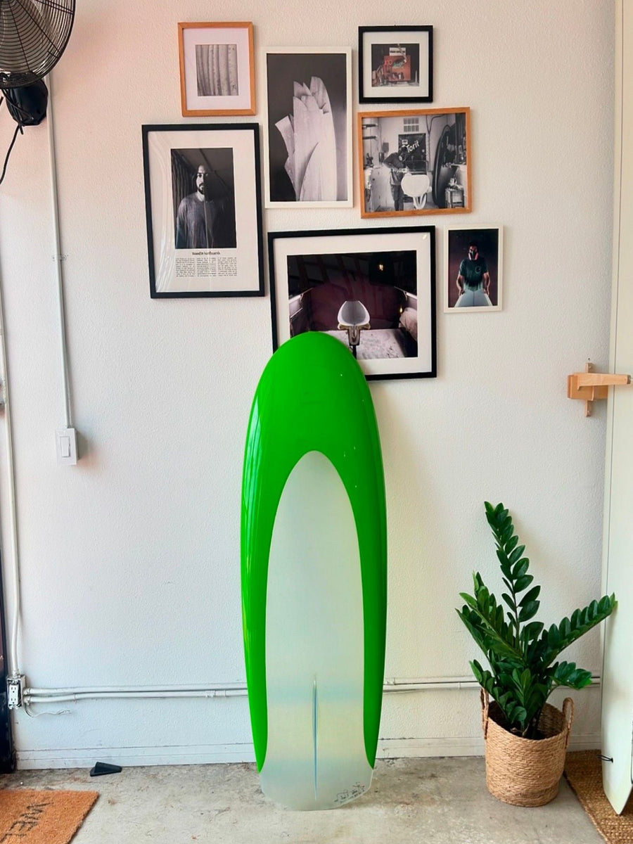 Woodin Surfboards | 5’0" GG Spoon Lemon Lime Kneeboard - Surf Bored