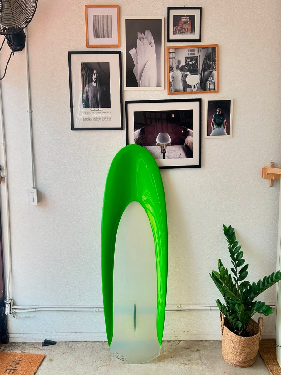 Woodin Surfboards | 5’0" GG Spoon Lemon Lime Kneeboard - Surf Bored
