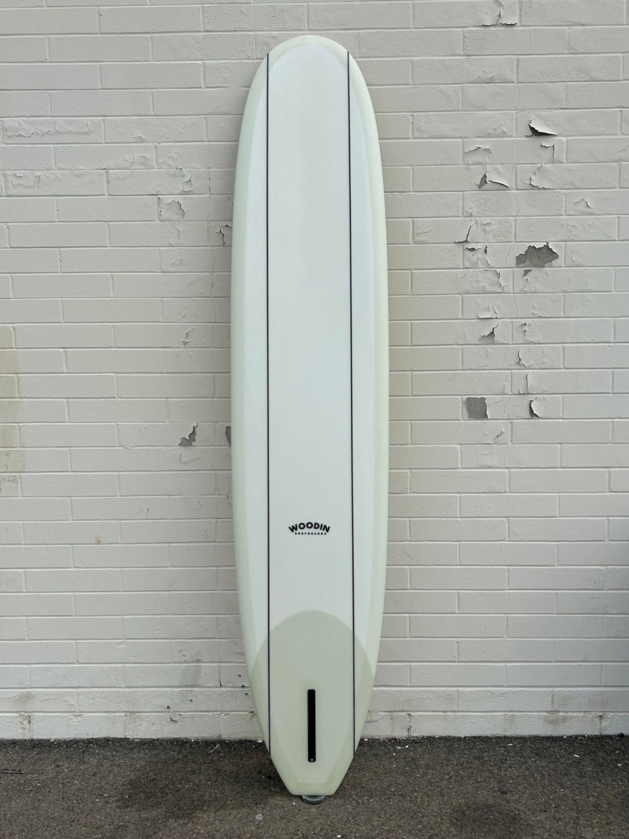 Woodin Surfboards | 9’6” One Love in Light Cream Longboard - Surf Bored