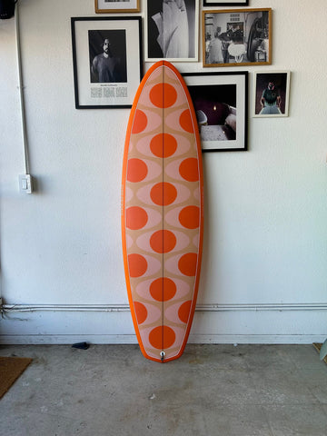 Woodin Surfboards | 6’6” Californication in Orange Surfboard
