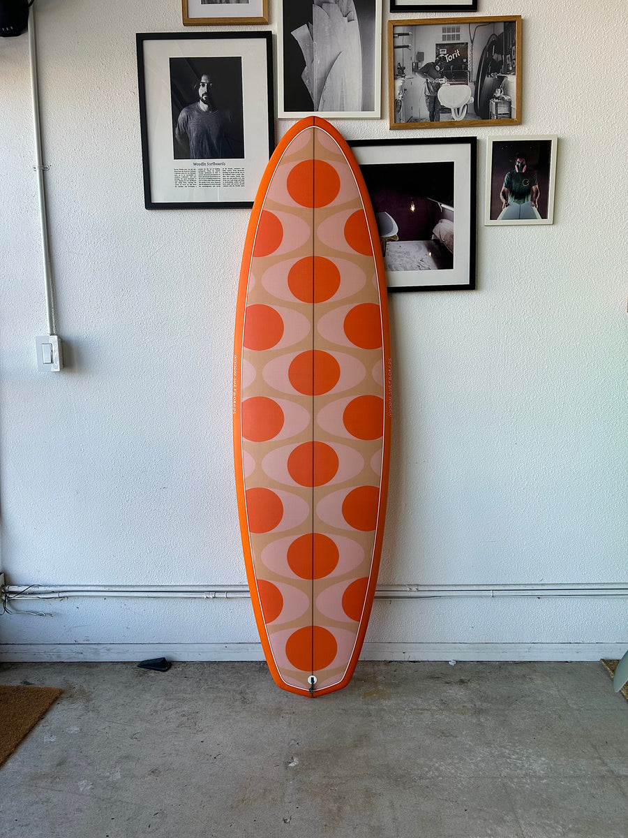 Woodin Surfboards | 6’6” Californication in Orange Surfboard