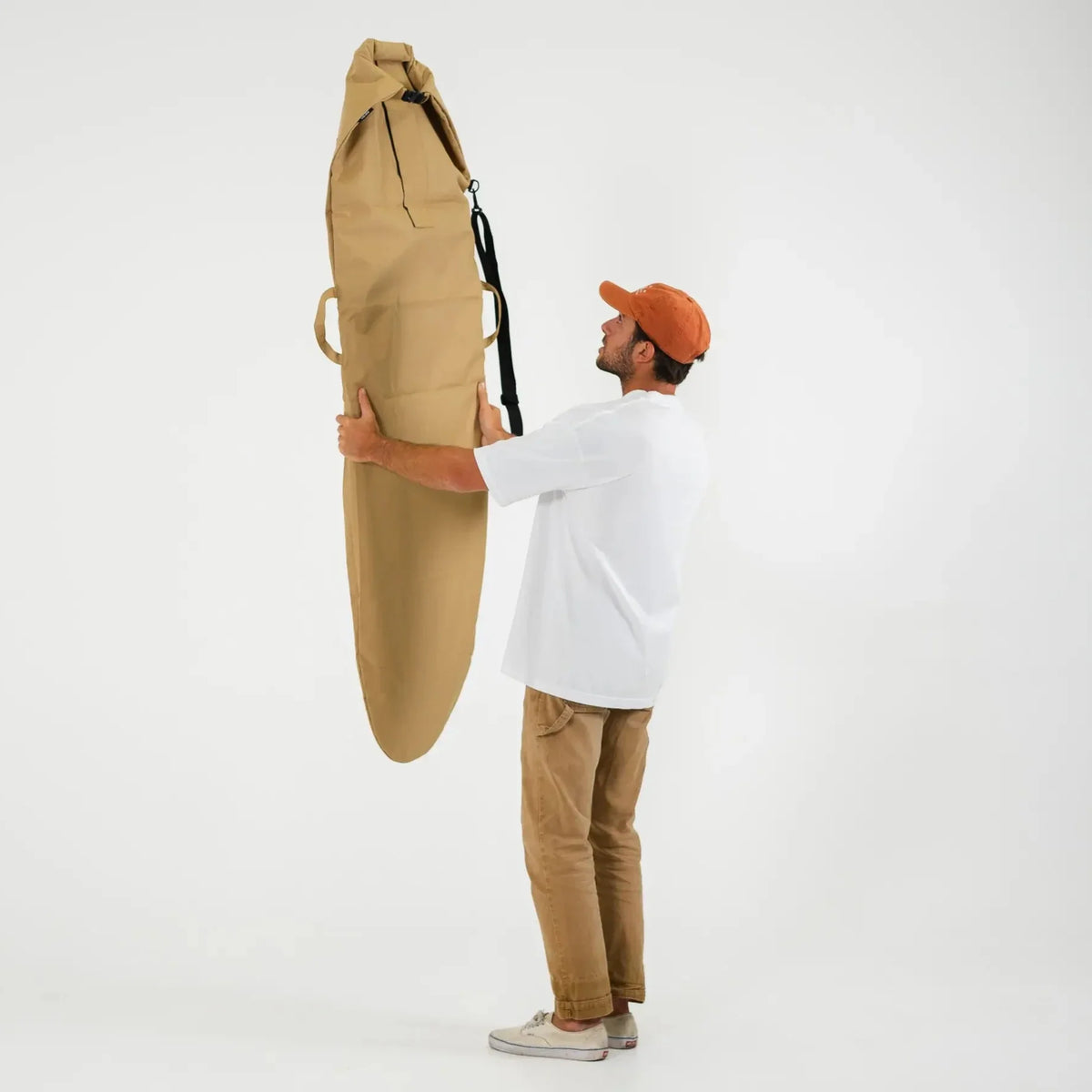 Harbor Tan Canvas Surfboard Bag - Surf Bored