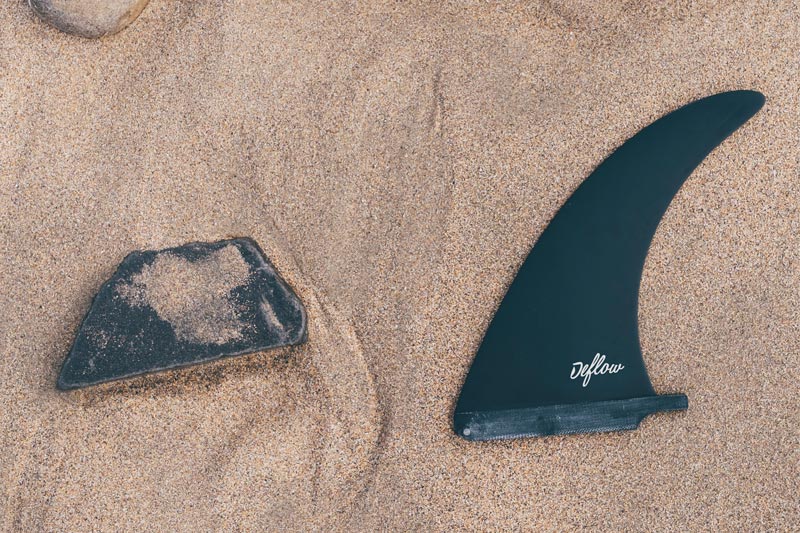 8.5" Routhe Single Fin Black - Surf Bored