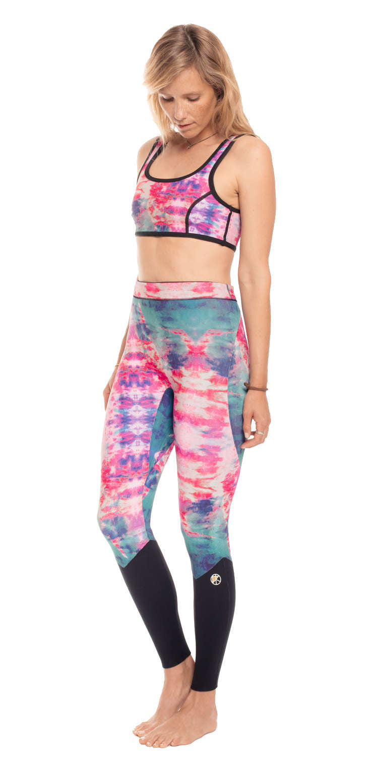 2mm Psychedelic Reversible Surf Leggings - Surf Bored