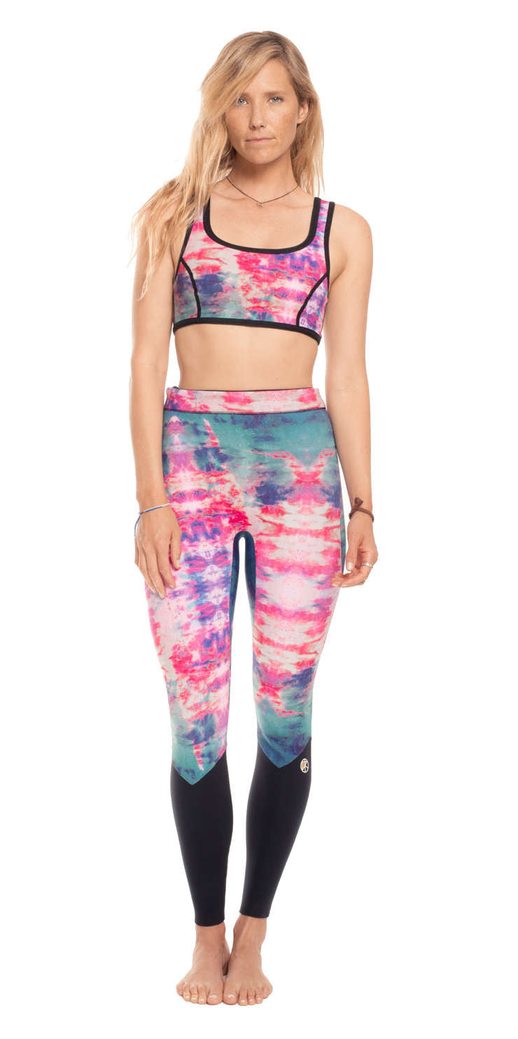 2mm Psychedelic Reversible Surf Leggings - Surf Bored