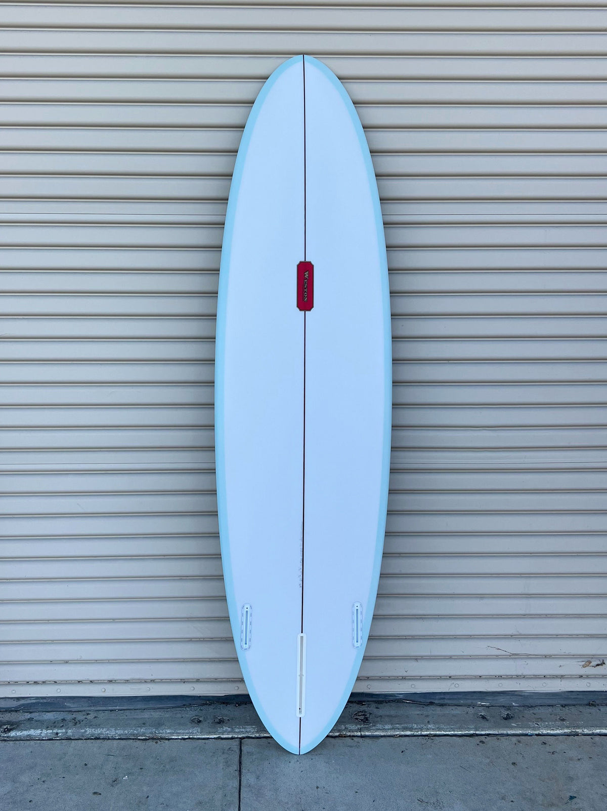 WESTON Surfboards | 7'2" B. EGG // Robin's Egg Blue Rails Surfboard - Surf Bored