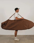 Seal Brown Canvas Surfboard Bag - Surf Bored