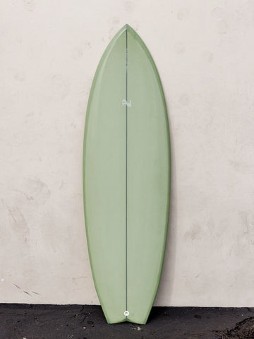 A&H Vessels | 5'4" Gaffer Symmetrical Green Surfboard - Surf Bored