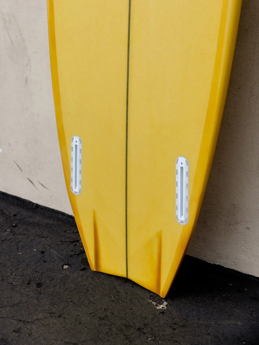 A&H Vessels | 5'7" Gaffer Symmetrical Golden Surfboard - Surf Bored