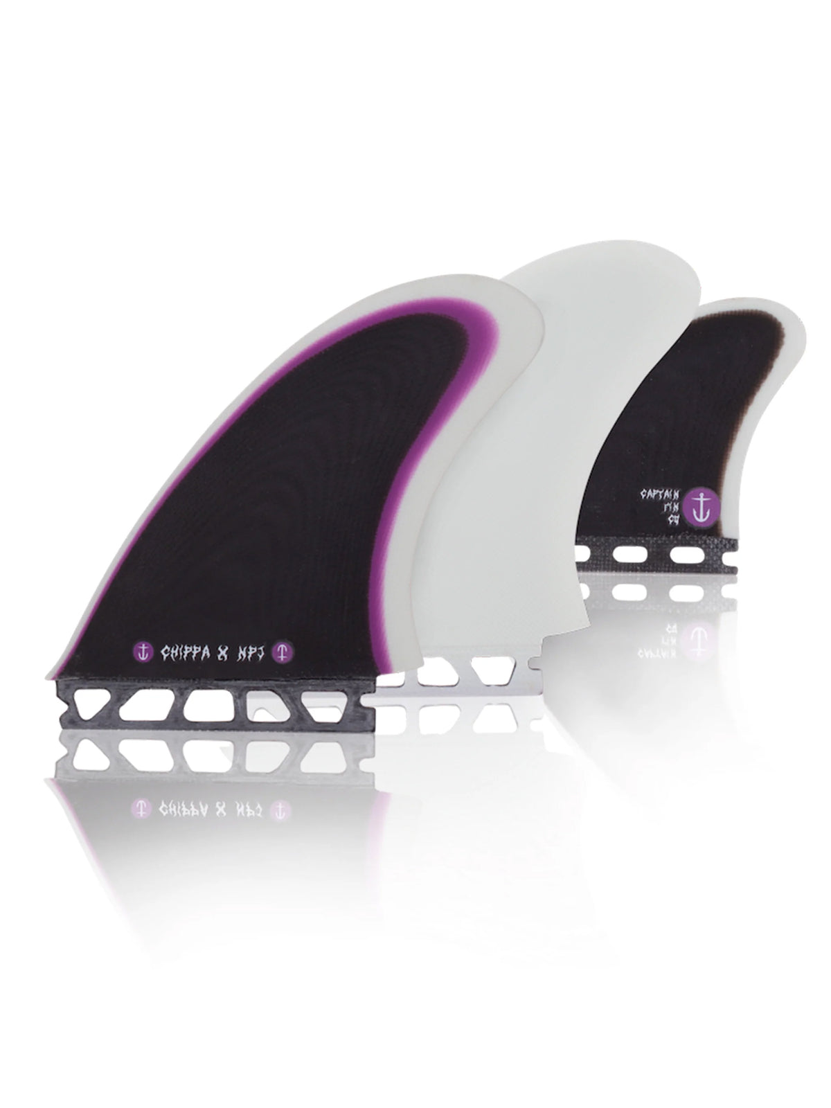 Captain Fin Co. | Chippa Wilson + Neal Purchase Jr. Twin (Single Tab) Fins - Surf Bored